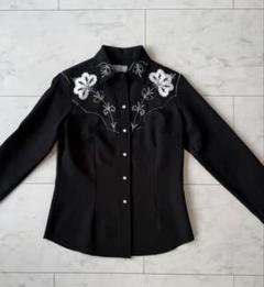 70s テーラードジャケット　ウエスタン　hberc エイチバーシー USA製 70s H BAR C Western Jacket 黒 M エイチバーシー