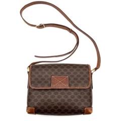 CELINE セリーヌ　ショルダーバッグ　マカダム柄　PVC レザー