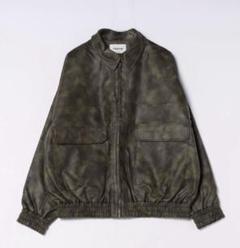 nemne store フェイクレザー　ジップアップジャケット Sサイズ nemne store（ネンネストア）の「【低身長サイズあり】フェイク