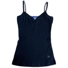 美品！BURBERRY BLUE LABELリボン付き♡ロゴ入りキャミソール BURBERRY BLUE LABEL - バーバリーブルーレーベル リボンキャミ