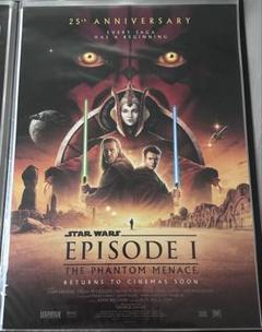 スターウォーズ　ep1 & ep3 B2ポスター　入場特典 新作商品 スターウォーズ エピソード1、3 来場者特典B2ポスター2