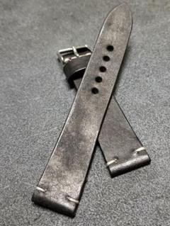 20mm イタリアンオイルレザー マルゴー革 時計ベルト ブラックのサムネイル