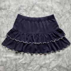 LIJA ネイビー フリル テニス　スコート LIJA ネイビー フリル テニススコート