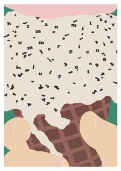 ハーマン・ミラー Summer Picnic 1970 アートポスター B1版 Herman Miller Summer Festival 1970 Poster, Rare Picnic 70