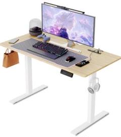 電動昇降式デスク USB・コンセント付 120x60cm ゲーミングデスク