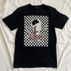 【Deorart】ドクロ×チェッカーフラッグ柄 Tシャツ Lサイズ