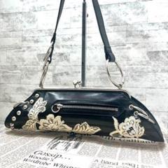 John Galliano　ジョンガリアーノ　レザー　ショルダーバッグ John Galliano - ジョンガリアーノ ショルダーバッグ カット