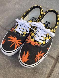 VANS ERA 27.5cm US9.5 チェッカー 花柄