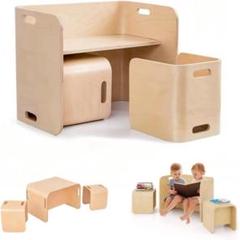 子ども用テーブル 椅子セット 木製 キッズデスク キッズチェア おもちゃ収納