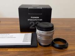 Fujinon XF23mmF2 R WR 純正フード&フィルター付　中古 フジノン XF23mmF2 R WR シルバー 中古 別売フード付属｜Yahoo
