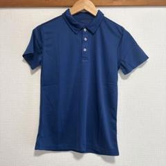 ネイビー 半袖ポロシャツ 3ボタン　メンズ　Sサイズ