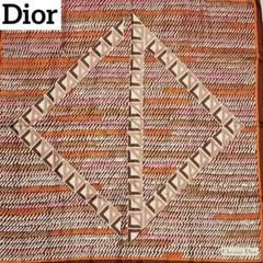★Christian Dior★ スカーフ CDロゴモチーフ レトロ ブラウン