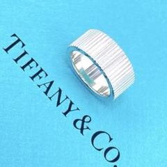極美品 ティファニー コインエッジ リング 8号 シルバー925