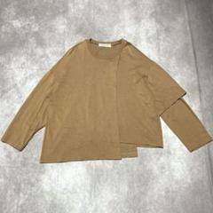 クルニ　CULLNI (1) レイヤードカットソー　アシンメトリー　変形　長袖