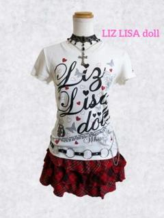 LIZ LISA doll ラメプリント Tシャツ ダークコア 女児 バレエコア