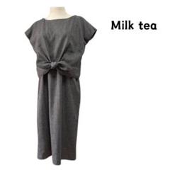 Milk tea ミルクティー マタニティ 授乳服 ノースリーブワンピース