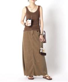 サート SURT × ドゥーズィエムクラス コーデュロイスカート ロングタグあり MUSE de Deuxieme Classe(ミューズ ドゥ ドゥーズィエム クラス