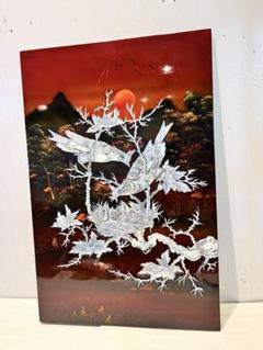 螺鈿、螺鈿細工、壁掛け、飾り、伝統工芸、塗り、美術品、古美術、漁、牧、樵、耕 螺鈿、螺鈿細工、壁掛け、飾り、伝統工芸、塗り、美術品、古美術