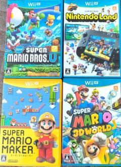 Wii U ゲーム 4本セット 　マリオメーカー、ニンテンドーランド