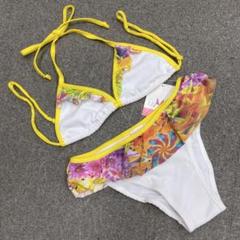 【MOS】  日本未入荷のブラジリアンビキニブランド　新品未使用タグ付　水着 水着セール】【ビキニ】【水着】グレージュ/リーフ柄