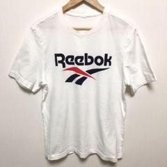 Tシャツ　リーボック　半袖　シャツ　ロゴ　プリント　白　カジュアル　春　夏