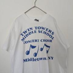 90s USA製　音符 コンサートクワイア合唱団 Tシャツ シングルステッチ　M