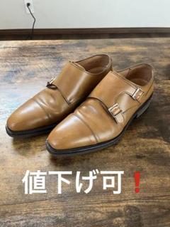 ダブルモンクストラップ　革靴　24センチ　メンズ