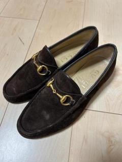 GUCCI スエードローファー ブラウン 39.5 24.5～25cmイタリア製 GUCCI スエードローファー ブラウン 39.5 24.5～25cmイタリア製