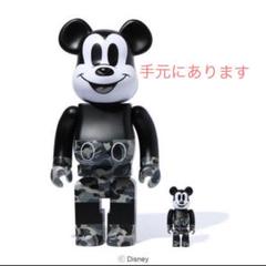 BE@RBRICK BAPE®MICKEY MOUSE 100% & 400%