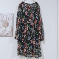 未使用！ZARA刺繍入り黒チュニック - メルカリ