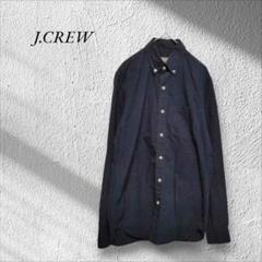 ジェイクルー ボタンダウンシャツ【XS】ネイビー 長袖 綿100% コットン