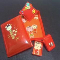 【再値下げ】　セルロイド　べっ甲柄　裁縫箱　小物入れ　celluloid 再値下げ】 セルロイド べっ甲柄 裁縫箱 小物入れ celluloid