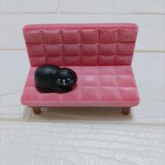 スマホスタンド ピンクソファとかわいい猫 スマホホルダー ハンズフリー 卓上