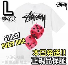STUSSY FUZZY DICE Tシャツ Lサイズ ホワイト