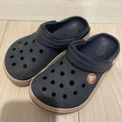 CROCS クロックス　C10 17cm程度　ネイビー　紺