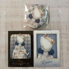 【希少・即購入OK】第五人格 泣き虫 イーディスコラボ 缶バッジ＆アクキーセット 第五人格 BLACK&WHITE 泣き虫 ラメキラ缶バッジ&ブロマイド2枚
