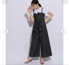 新品 マイストラーダ サロペット リボン リボンが映える。大人可愛い前後2wayリボンデザインサロペット