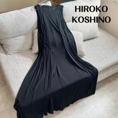 【美品】HIROKO KOSHINO シアー Aライン ロングワンピースのサムネイル