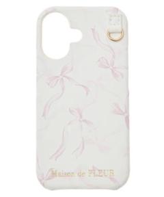 Maison de FLEUR リボンプリントiPhone16ケース