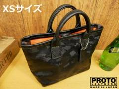 RE ARRIVAL/再入荷 ☆XSサイズ☆カモフラ迷彩柄レザー×オレンジ裏地ミニトート バッグ