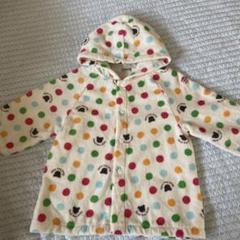 【未使用品】MIKIHOUSE バスローブ カラフルドット フード付き☆