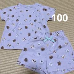 リセマイン　モルカー　パジャマ　夏　半袖　上下セット　ラベンダー　100