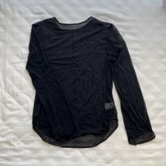 ユニクロ mamekurogouchi 黒 メッシュ 長袖 Tシャツ