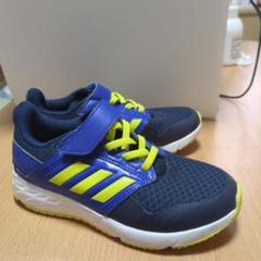 adidas キッズ スニーカー ネイビー/イエロー　【19センチ】