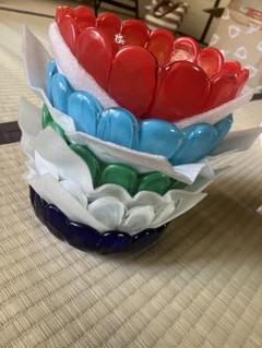 青色 花模様 ガラス皿 丸型　岩田糸子 2025年最新】岩田糸子の人気アイテム - メルカリ