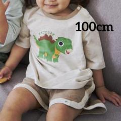 半額以下　新品　100cm 恐竜Tシャツ　短パン　セットアップ　パジャマ　男女