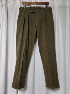 【美品】ベルウィッチ　SCOTCH　スバルピーノ製　ストライプ　緑　48　春夏 m66053727362_1.jpg?1718060171