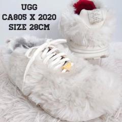 最終値下げ ファースニーカー アグ UGG 靴 オフホワイト メンズ 28cm 靴