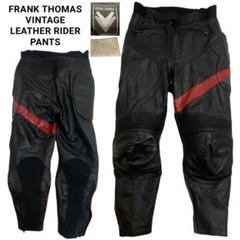 FRANK THOMAS VINTAGE バイカーレザーパンツ ブラック 40