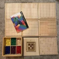 かずの木（白木）　WAKU　童具館　積み木フルセット　テキストと予備ビーズ付 楽天市場】かずの木 白木 童具館 積み木 : 木のおもちゃ専門店ゆうぼ